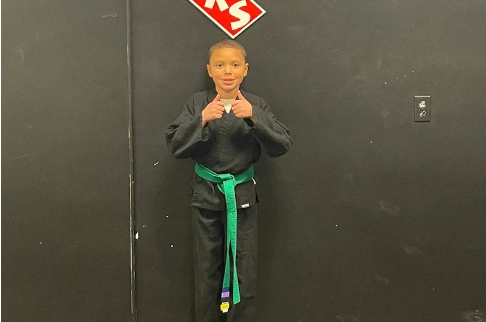 Kids martial arts discipline and focus